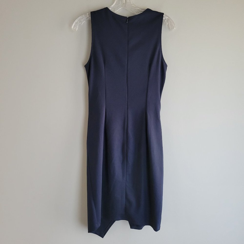 Jay Godfrey Faux Leather Wrap Dress Size 4 - Picture 4 of 8